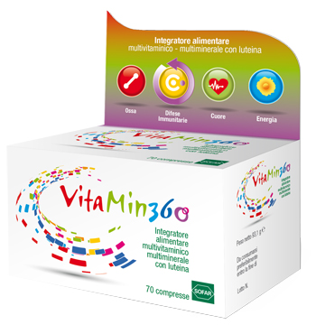VITAMIN 360 MULTIVITAMINICO MULTIMINERALE 70 COMPRESSE ASTUCCIO 93,10 G - Angeli Pharm