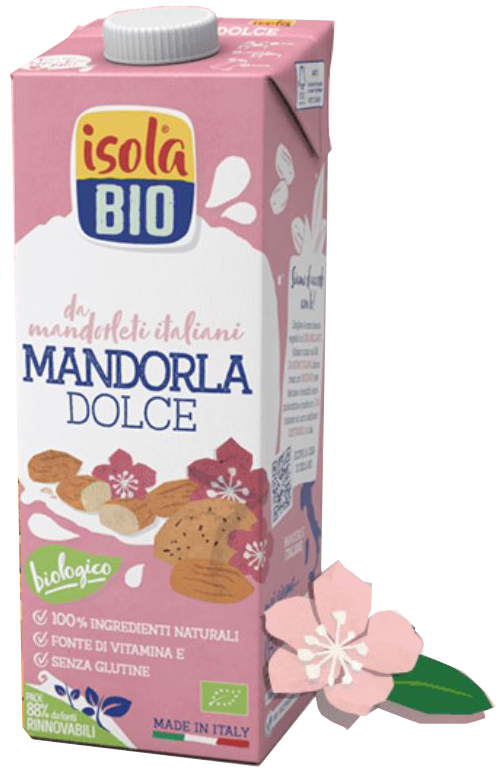 ISOLA BIO MANDORLA DOLCE BEVANDA BIOLOGICA 1 LITRO - Angeli Pharm
