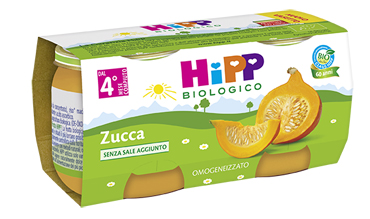 HIPP BIO HIPP BIO OMOGENEIZZATO ZUCCA 2X80 G - Angeli Pharm