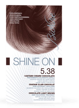 BIONIKE SHINE ON 5,38 CASTANO CHIARO CIOCCOLATO 125 ML - Angeli Pharm