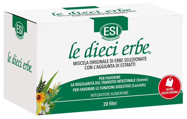 ESI LE DIECI ERBE TISANA 20 FILTRI - Angeli Pharm