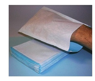 MANOPOLA IMPERMEABILE NON SAPONATA COLORE AZZURRO 100 PEZZI - Angeli Pharm