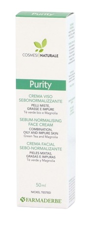 PURITY CREMA VISO SEBONORMALIZZANTE 50 ML - Angeli Pharm
