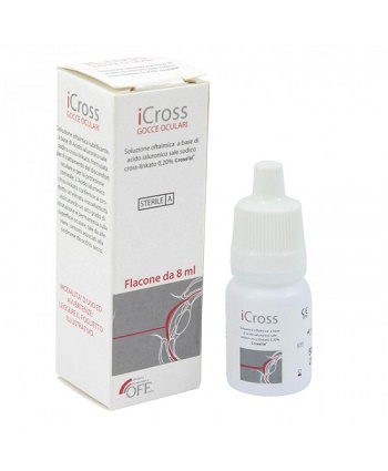 ICROSS GOCCE OCULARI SOLUZIONE OFTALMICA ACIDO IALURONICO CROSS-LINKATO 0,2% 8 ML - Angeli Pharm