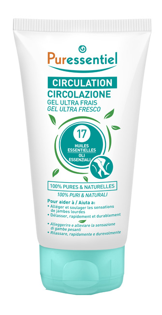 PURESSENTIEL GEL ULTRA FRESCO CIRCOLAZIONE 17 OLI ESSENZIALI 125 ML - Angeli Pharm