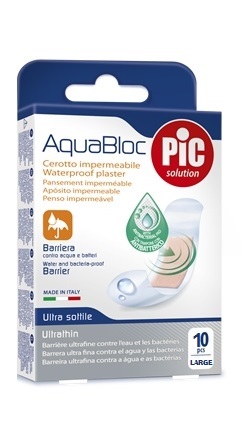CEROTTO PIC AQUABLOC 25X72MM ANTIBATTERICO 10 PEZZI - Angeli Pharm