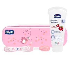 CHICCO SET DENTALE ROSA CON FLUORO - Angeli Pharm