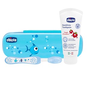 CHICCO SET DENTALE AZZURRO CON FLUORO - Angeli Pharm