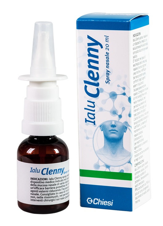 IALU CLENNY SPRAY NASALE SOLUZIONE SALINA ISOTONICA CON ACIDO IALURONICO E SALE SODICO 20 ML - Angeli Pharm