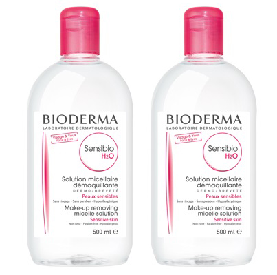 SENSIBIO H2O SOLUZIONE MICELLARE DETERTEGENTE 500ML + STRUCCANTE PELLE SENSIBILE 500 ML - Angeli Pharm