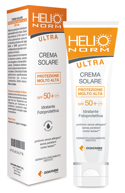 HELIO NORM ULTRA CREMA SOLARE SPF 50+ 100 ML - Angeli Pharm