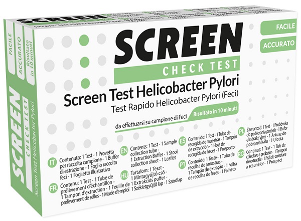 SCREEN TEST RAPIDO ANTIGENI HELICOBACTER PYLORI FECI UMANE - Angeli Pharm