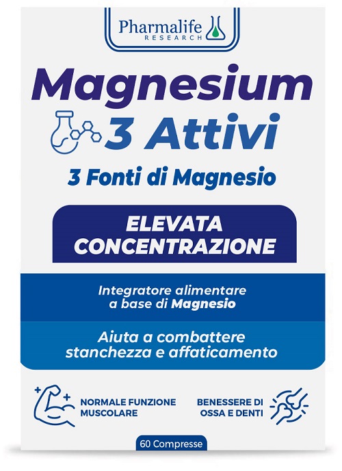 MAGNESIUM 3 ATTIVI 60 COMPRESSE - Angeli Pharm