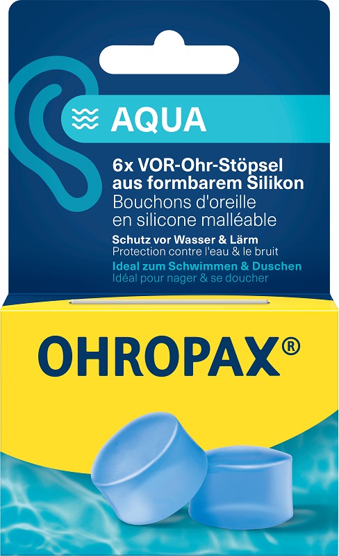 OHROPAX SILICON AQUA TAPPI AURICOLARI 6 PEZZI - Angeli Pharm