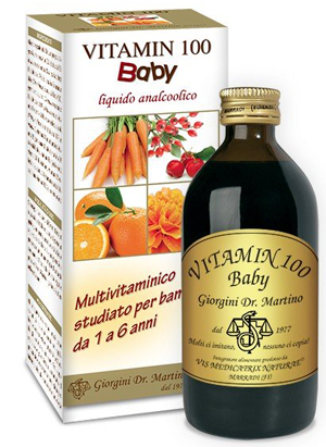 VITAMIN 100 BABY LIQUIDO ANALCOLICO 200 ML - Angeli Pharm