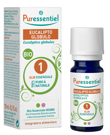 PURESSENTIEL EUCALIPTO GLOBULO OLIO ESSENZIALE BIO 10 ML - Angeli Pharm