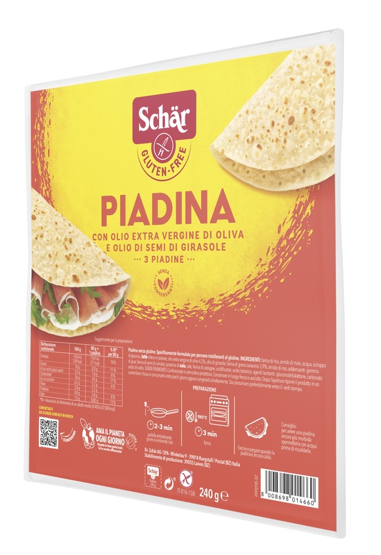 SCHAR PIADINA 3 PEZZI DA 80 G - Angeli Pharm