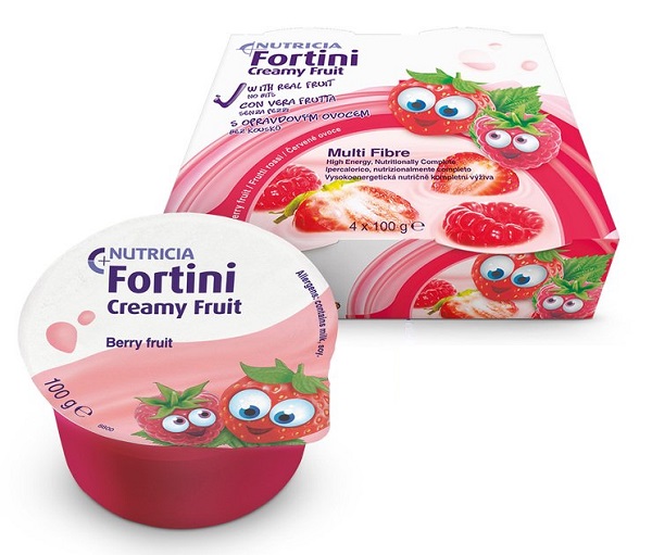 FORTINI CREAMY FRUIT MULTI FIBRE FRUTTI ROSSI 4X100 G - Angeli Pharm