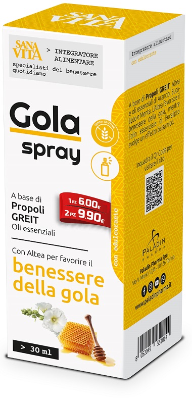 SANAVITA GOLA SPRAY 30 ML - Angeli Pharm