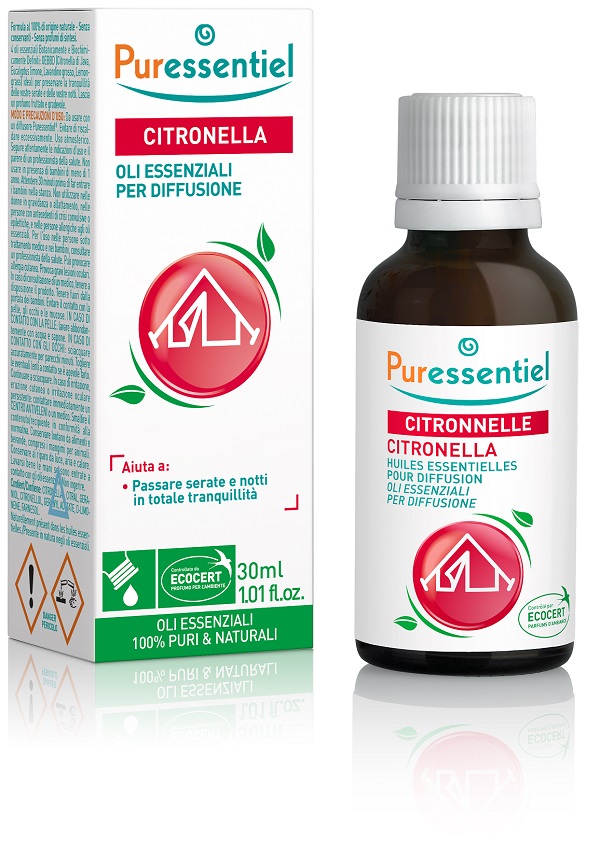MISCELA CITRONELLA PER DIFFUSIONE 30 ML ECOCERT - Angeli Pharm