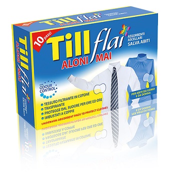 TILL FLAI ASSORBENTI ASCELLARI NUOVO ADESIVO 10 PEZZI - Angeli Pharm