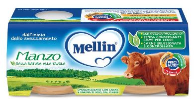 MELLIN OMOGENEIZZATO MANZO 2X120 G - Angeli Pharm