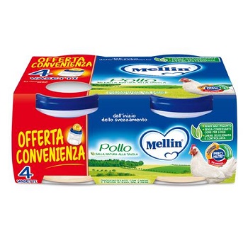 MELLIN OMOGENEIZZATO POLLO 4X80 G - Angeli Pharm