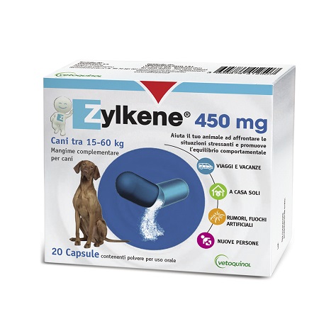 ZYLKENE CANI GROSSA TAGLIA 15-60KG 20 CAPSULE DA 450 MG - Angeli Pharm