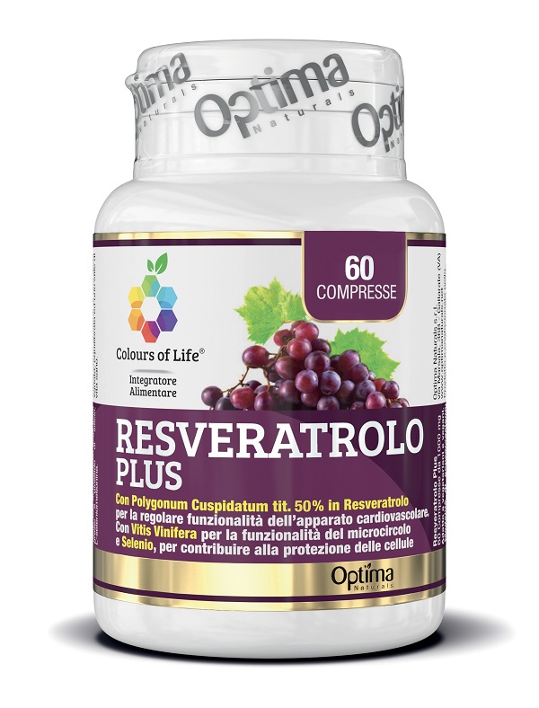 COLOURS OF LIFE RESVERATROLO PLUS 60 COMPRESSE 1000 MG - Angeli Pharm