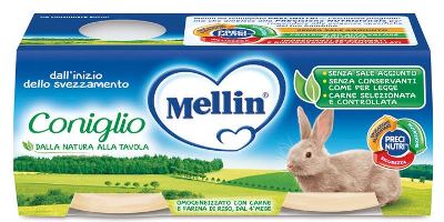 MELLIN OMOGENEIZZATO CONIGLIO 2 X 80 G - Angeli Pharm