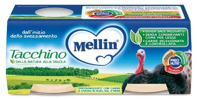 MELLIN OMOGENEIZZATO TACCHINO 2 X 80 G - Angeli Pharm