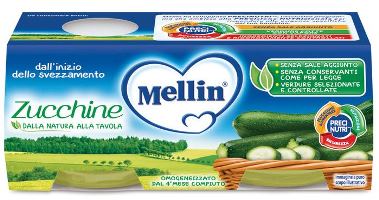 MELLIN OMOGENEIZZATO ZUCCHINE 2 X 80 G - Angeli Pharm