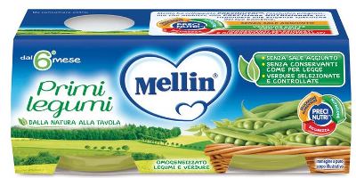 MELLIN OMOGENEIZZATO PRIMI LEGUMI 2 X 80 G - Angeli Pharm