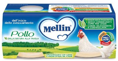 MELLIN OMOGENEIZZATO POLLO 2 X 80 G - Angeli Pharm