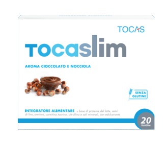 TOCASLIM CREMA DI CIOCCOLATO E NOCCIOLA 20 BUSTE DA 18 G - Angeli Pharm