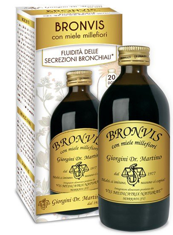 BRONVIS CON MIELE MILLEFIORI 200 ML - Angeli Pharm