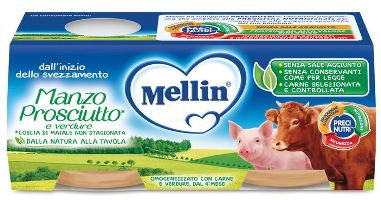 MELLIN OMOGENEIZZATO MANZO PROSCIUTTO CON VERDURE - Angeli Pharm