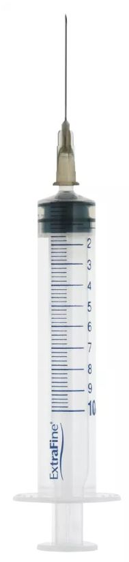 SIRINGA EXTRAFINE IPODERMICA 10 ML AGO 12 GAUGE 22 - Angeli Pharm