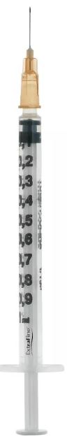 SIRINGA PER INSULINA EXTRAFINE TUB 1ML 100 UI AGO REMOVIBILE 26 GAUGE 0,45X12 MM 1 PEZZO - Angeli Pharm