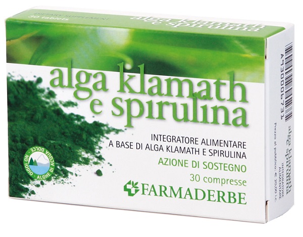 ALGA KLAMATH E SPIRULINA 30 COMPRESSE - Angeli Pharm