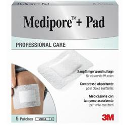 MEDICAZIONE MEDIPORE+PAD 10X15CM 5PEZZI - Angeli Pharm