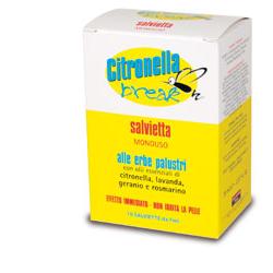 CITRONELLA BREAK SALVIETTE MONOUSO 10 PEZZI - Angeli Pharm