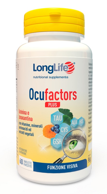 LONGLIFE OCUFACTORS PLUS 60 TAVOLETTE RIVESTITE - Angeli Pharm