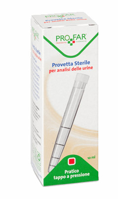 PROVETTA STERILE PER ANALISI DELLE URINE 10 ML PROFAR - Angeli Pharm
