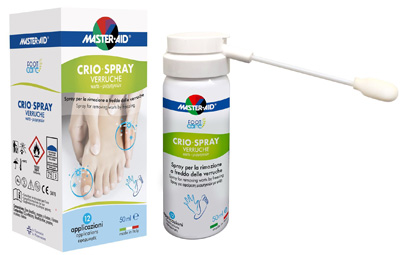 CRIO SPRAY VERRUCHE MASTER-AID FOOTCARE 50 ML E1 - Angeli Pharm