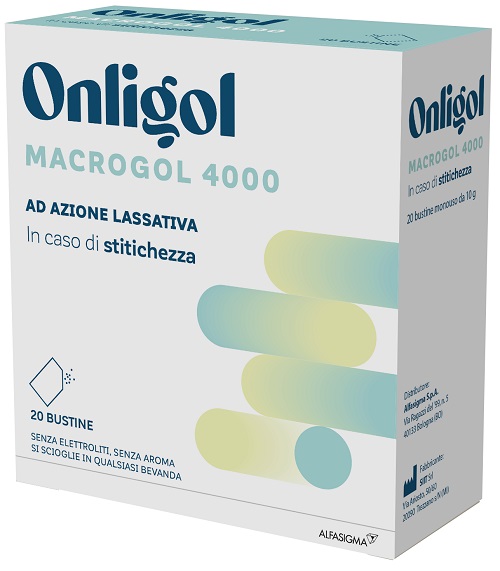 ONLIGOL MACROGOL 4000 20 BUSTINE 10 G SENZA ZUCCHERO - Angeli Pharm