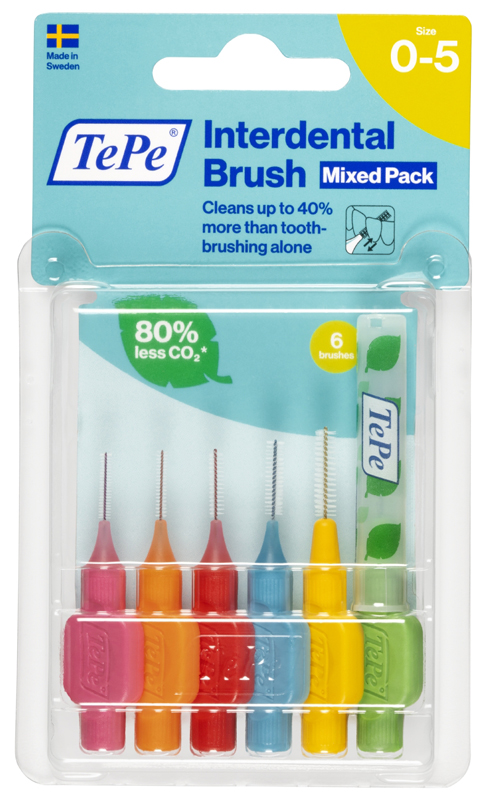 TEPE SCOVOLINI MISTI ROSA/VERDE 6 PEZZI - Angeli Pharm