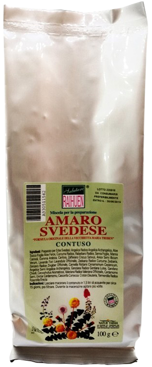 RAIHUEN ERBE SVEDESI CONTUSO PREPARATO PER AMARO SVEDESE 100 G - Angeli Pharm