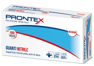 PRONTEX GUANTO IN NITRILE SENZA POLVERE PICCOLO 6/7 100 PEZZI - Angeli Pharm