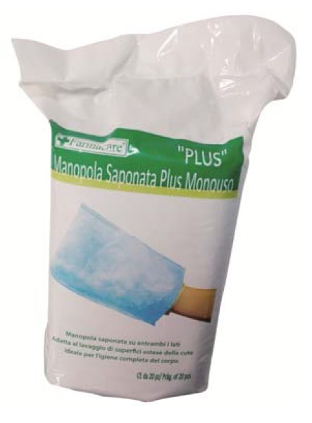 MANOPOLA SAPONATA PLUS MONOUSO 20 PEZZI - Angeli Pharm